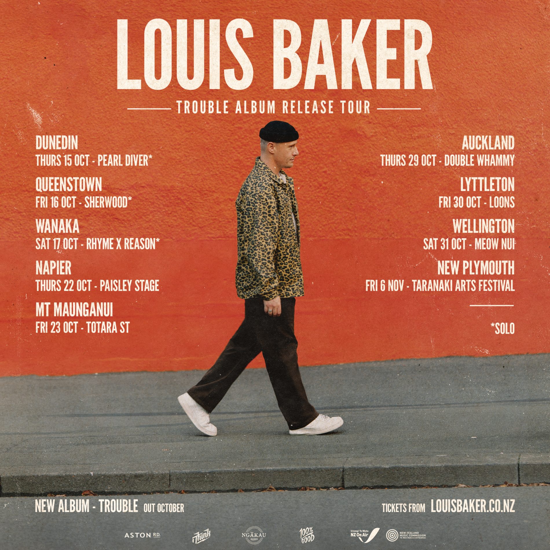 Louis Baker – Trouble Album Release Tour