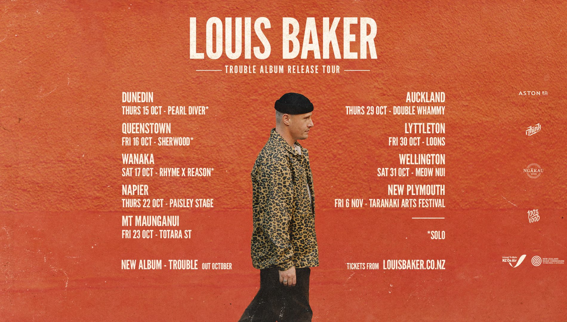 Louis Baker – Trouble Album Release Tour