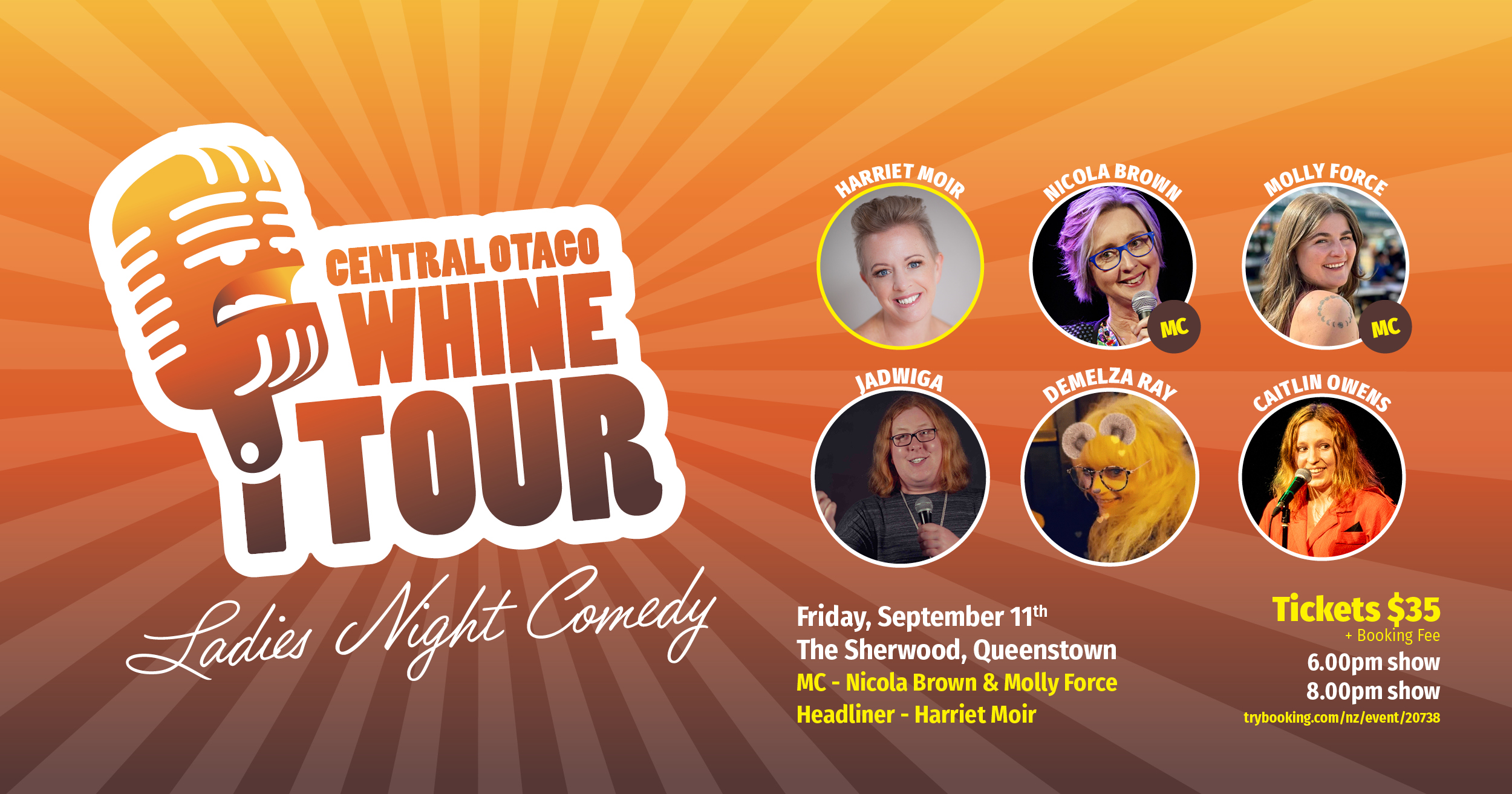 Central Otago Whine Tour: Ladies Night Comedy